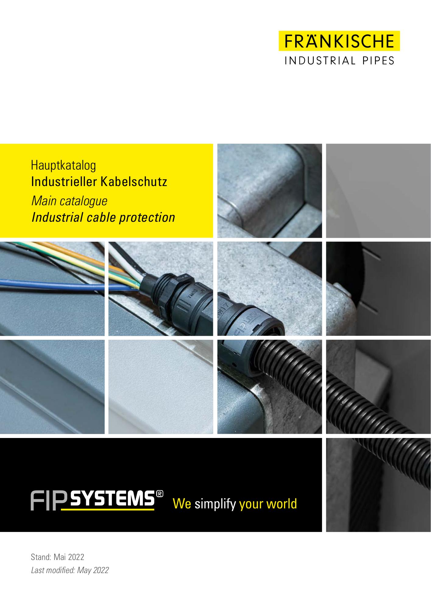 FIPSYSTEMS Hauptkatalog industrieller Kabelschutz