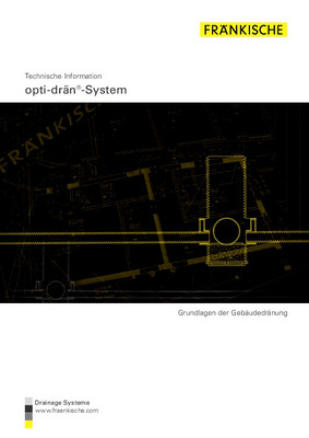 Planungsinformation opti-drän - System
