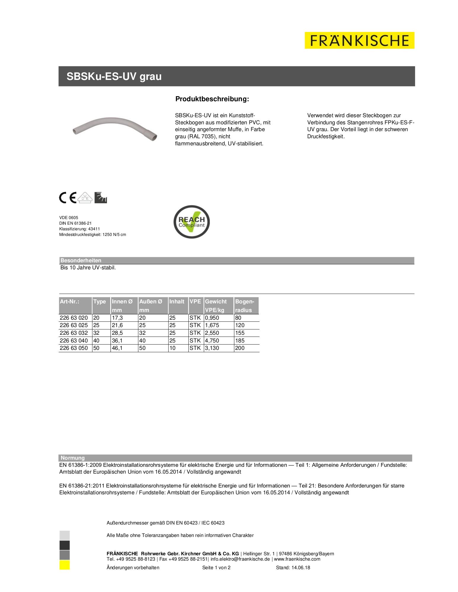 Produktdatenblatt SBSKu-ES-UV grau