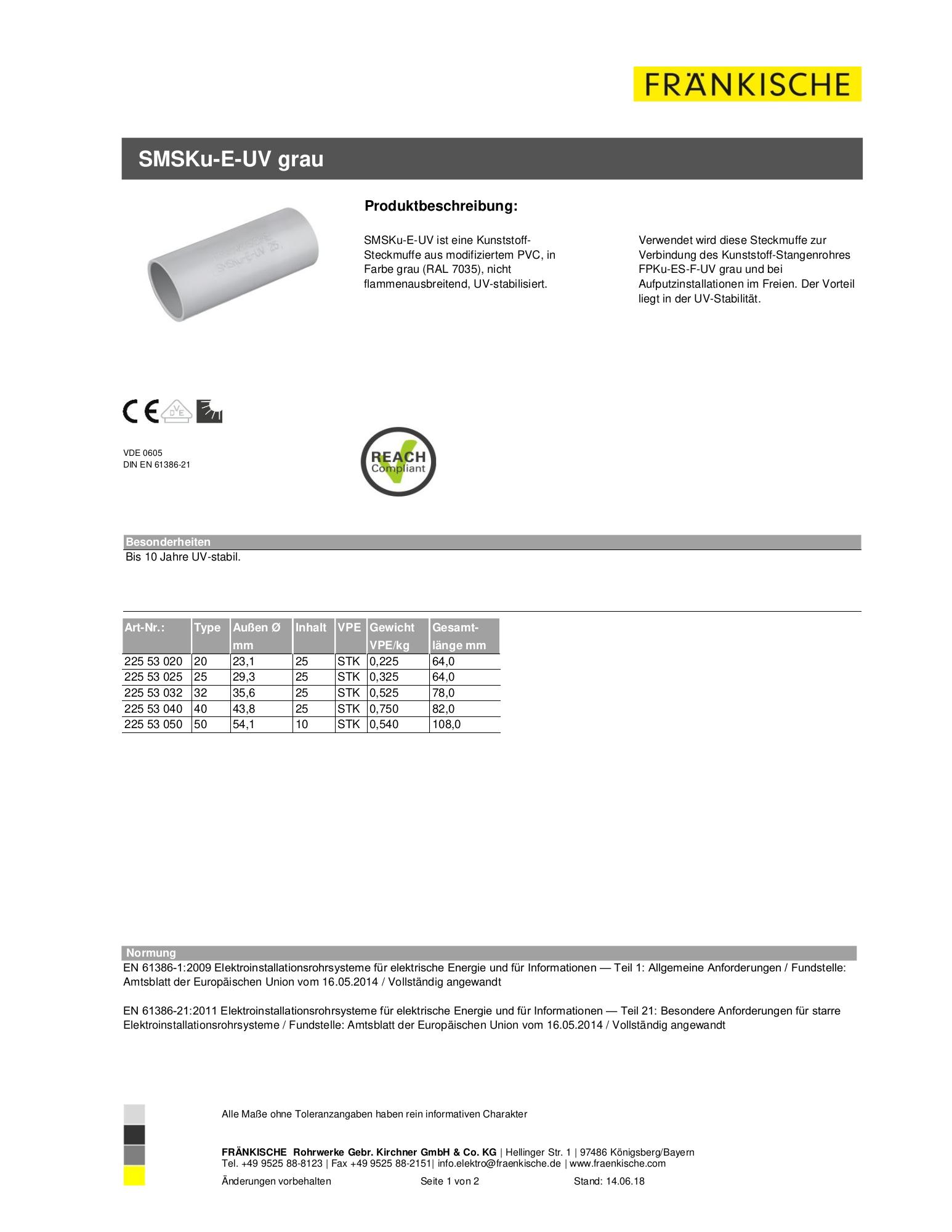 Produktdatenblatt SMSKu-E-UV grau