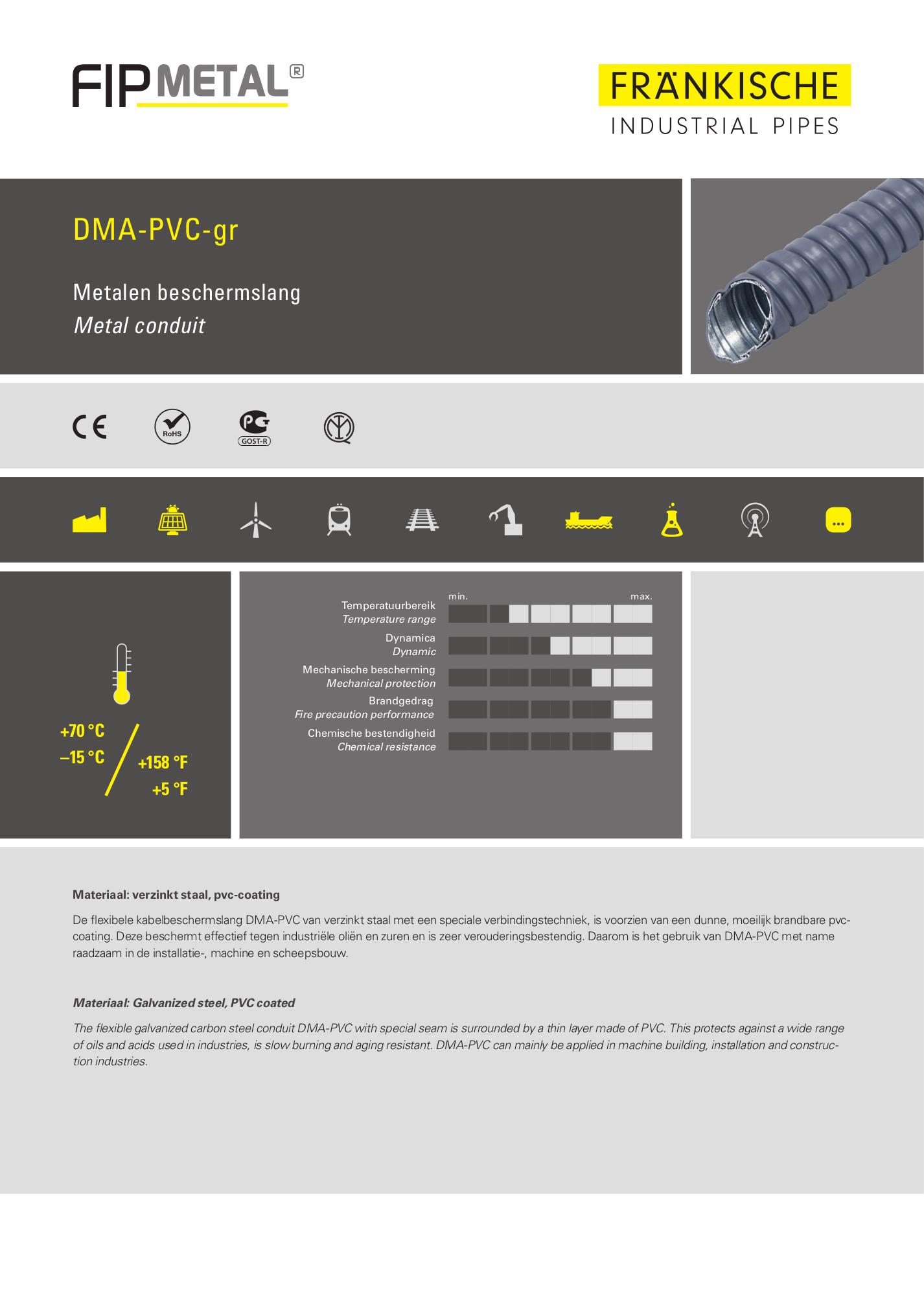 Productgegevensblad DMA-PVC-gr